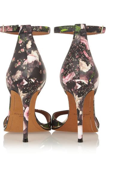 givenchy floral print sandals|Givenchy high heel sandals.